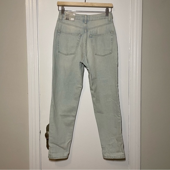 Nwt Topshop Moto Mom High Waisted Denim size US 4 - Picture 2 of 6